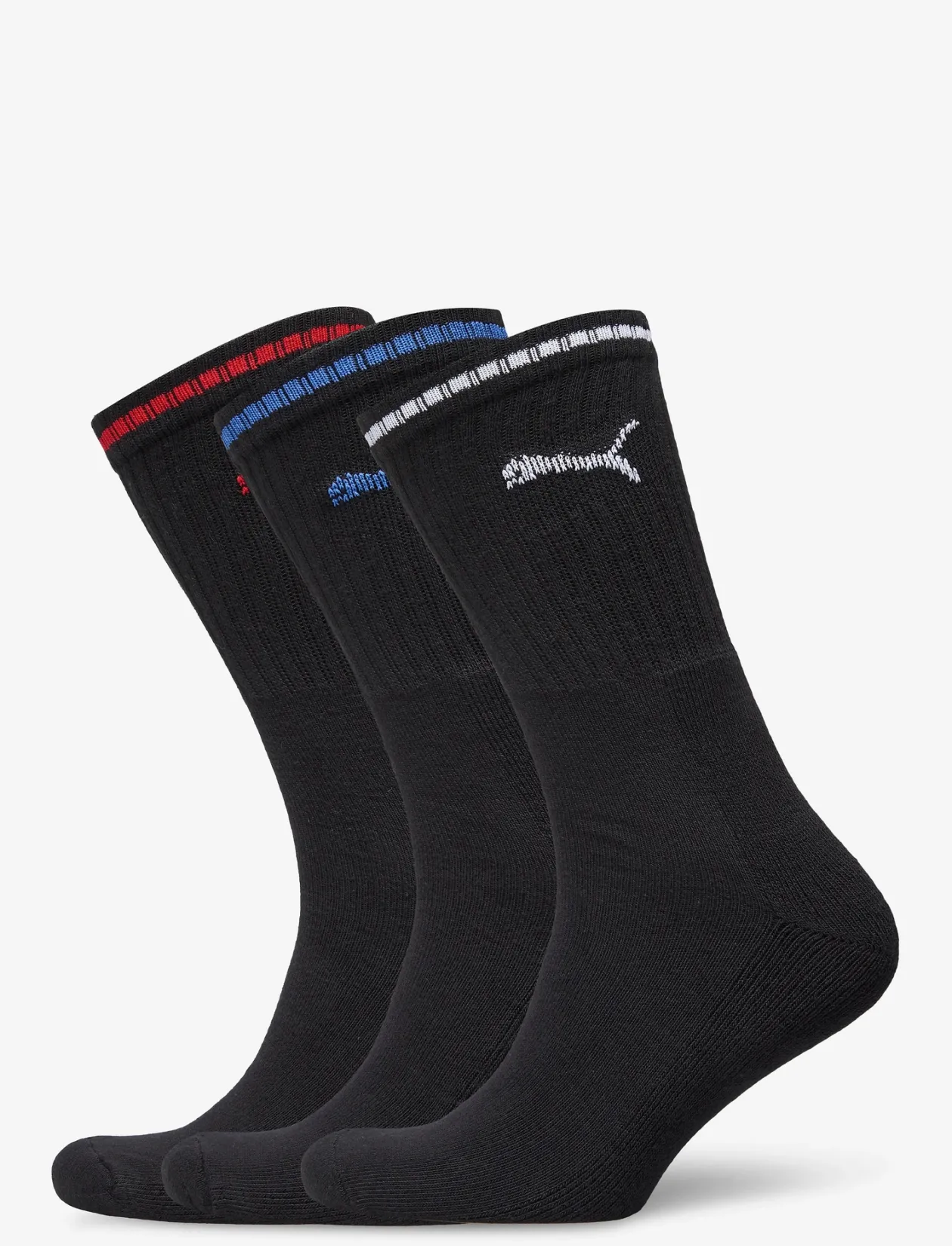 PUMA UNISEX STRIPED CREW SOCK 3P - Strømper