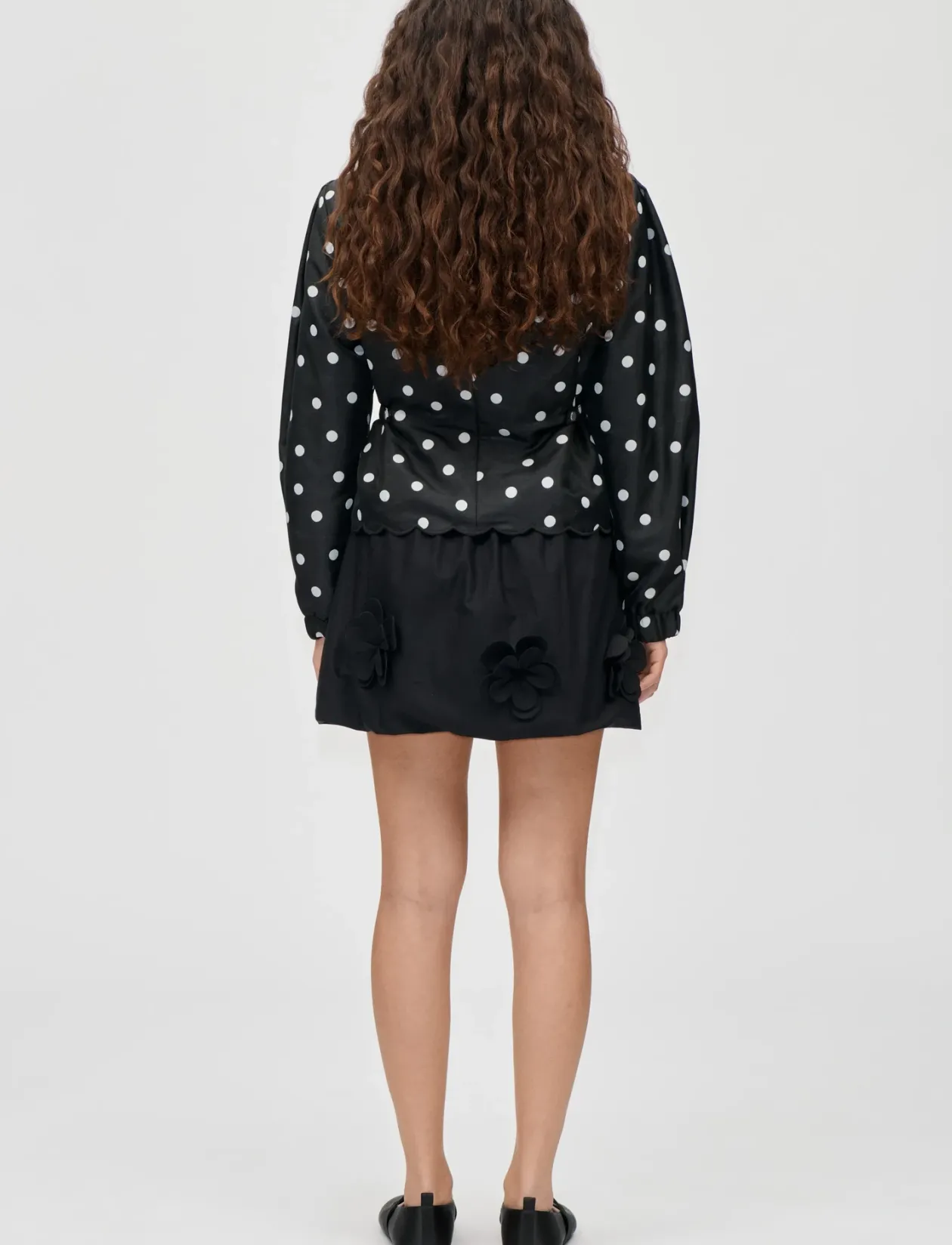 Quilted Dots, Voluminous Sleeve Jacket - Lette jakker