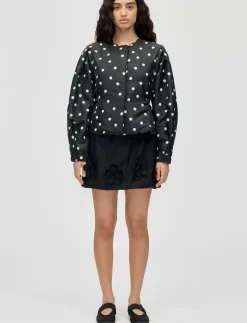 Quilted Dots, Voluminous Sleeve Jacket - Lette jakker