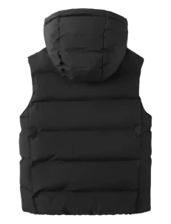 Quilted gilet with hood - Veste