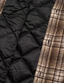 QUILTED PLAID OVERSHIRT - Jakker og frakker