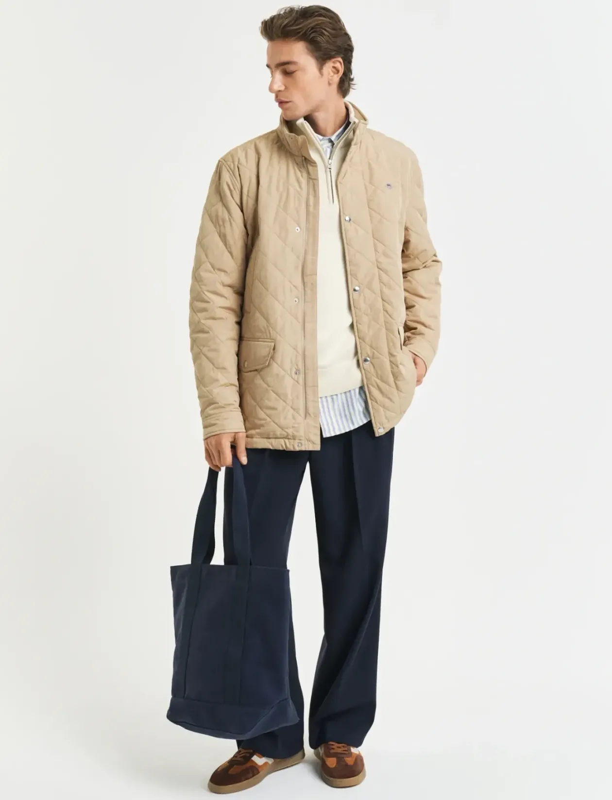 QUILTED WINDCHEATER MID JACKET - Quiltede