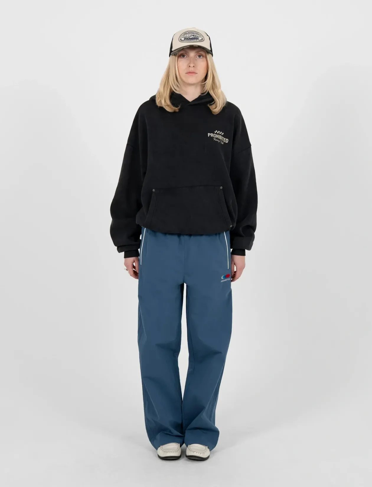 Racer Trackpants Navy - Sweatpants