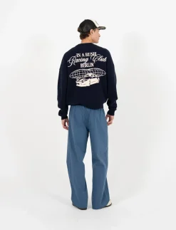 Racer Trackpants Navy - Sweatpants