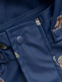 Rainwear Set - AOP, w. fleece - Regnsæt
