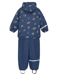 Rainwear Set - AOP, w. fleece - Regnsæt