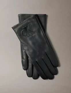 RAISED CK LEATHER GLOVE - Handsker & Vanter