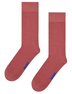 Red Natural Dye Sock - Sokker
