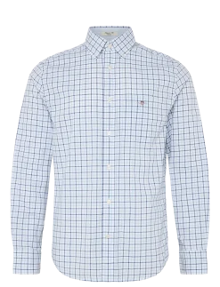 REG CLASSIC POPLIN CHECK - Ternede skjorter