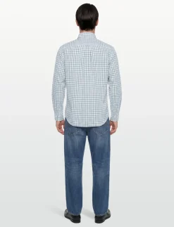 REG CLASSIC POPLIN CHECK - Ternede skjorter