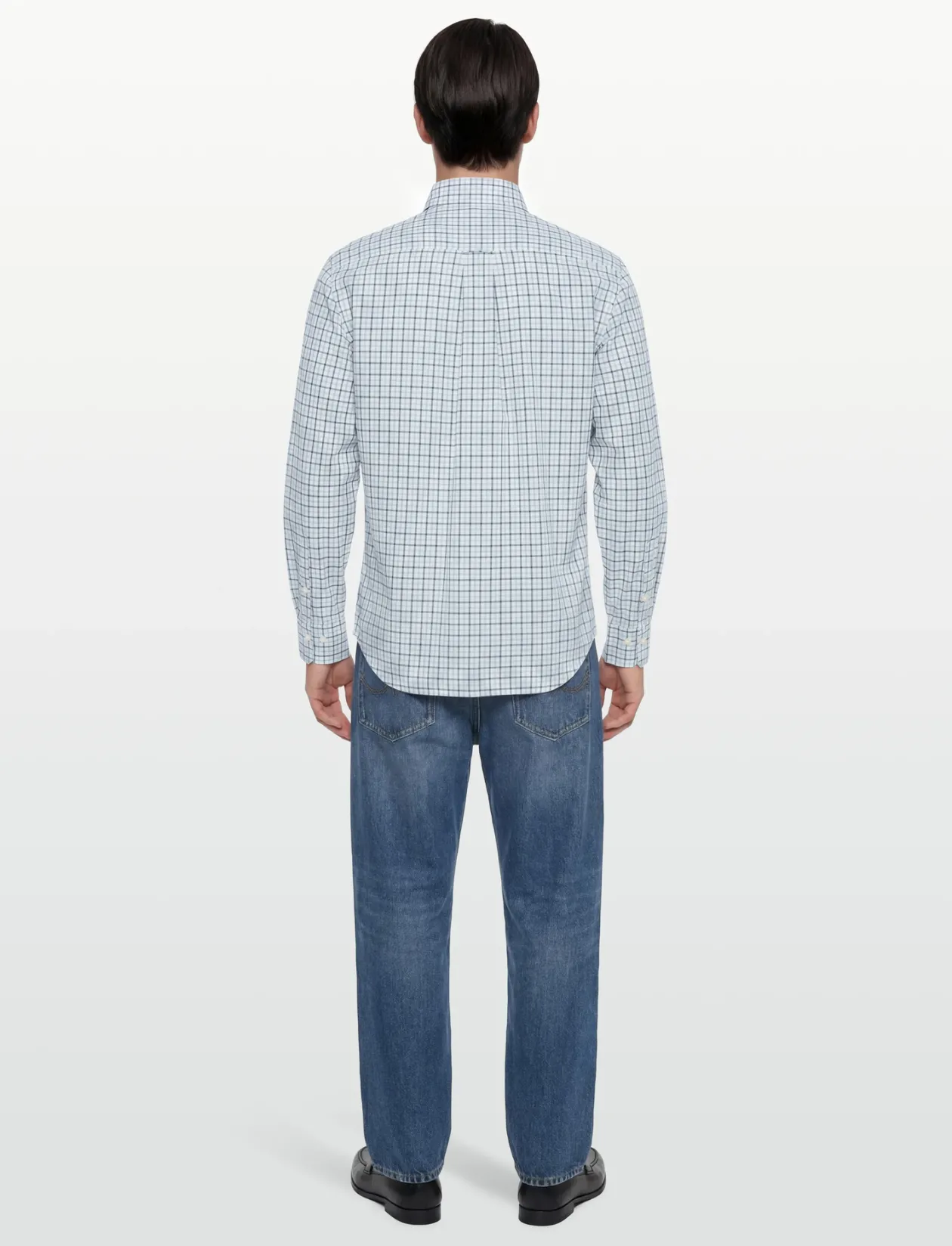 REG CLASSIC POPLIN CHECK - Ternede skjorter
