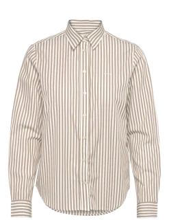 REG CLASSIC POPLIN STRIPED SHIRT - Langærmede