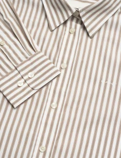 REG CLASSIC POPLIN STRIPED SHIRT - Langærmede