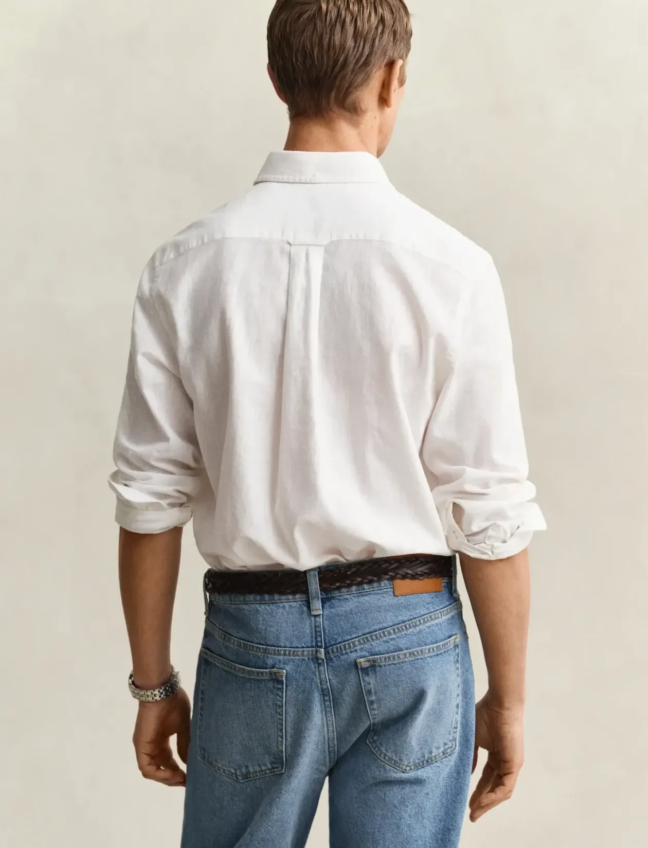 REG COTTON LINEN SHIRT - Hørskjorter