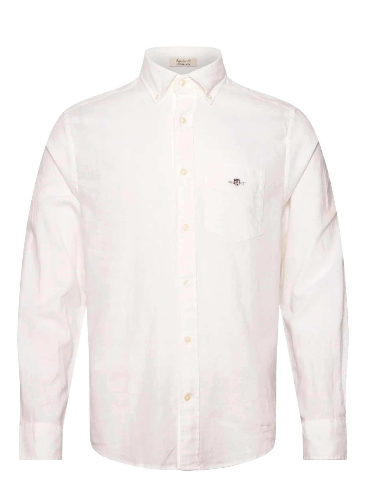 REG COTTON LINEN SHIRT - Hørskjorter