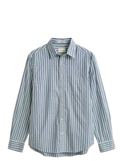 REG DOBBY STRIPE SHIRT - Stribede skjorter