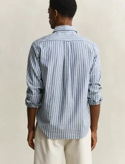 REG DOBBY STRIPE SHIRT - Stribede skjorter