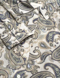 REG PAISLEY COT SILK SHIRT - Langærmede