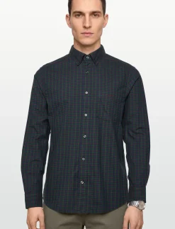 REG TWILL MICRO MULTI CHECK SHIRT - Ternede skjorter