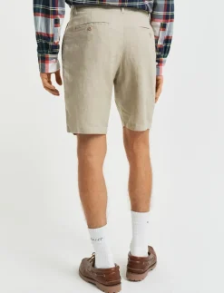 RELAXED LINEN DS SHORTS - Hørshorts