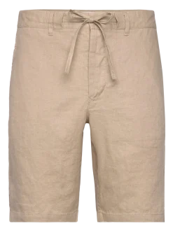 RELAXED LINEN DS SHORTS - Hørshorts