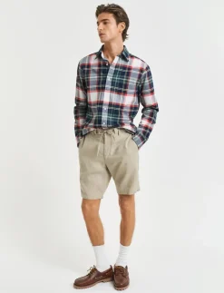 RELAXED LINEN DS SHORTS - Hørshorts