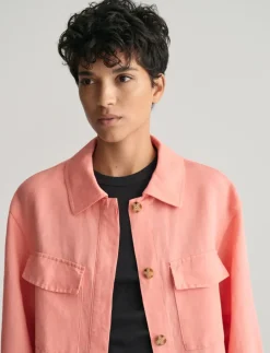 REL LINEN BLEND OVERSHIRT - Overshirts