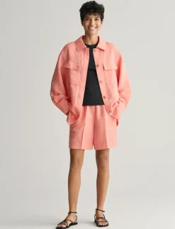 REL LINEN BLEND OVERSHIRT - Overshirts