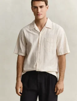 REL TEXTURE CHECK SHIRT - Kortærmede