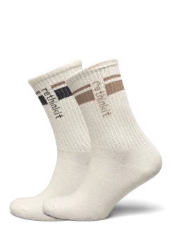 Rethinkit Striped Crew Sock 2pack - Strømper