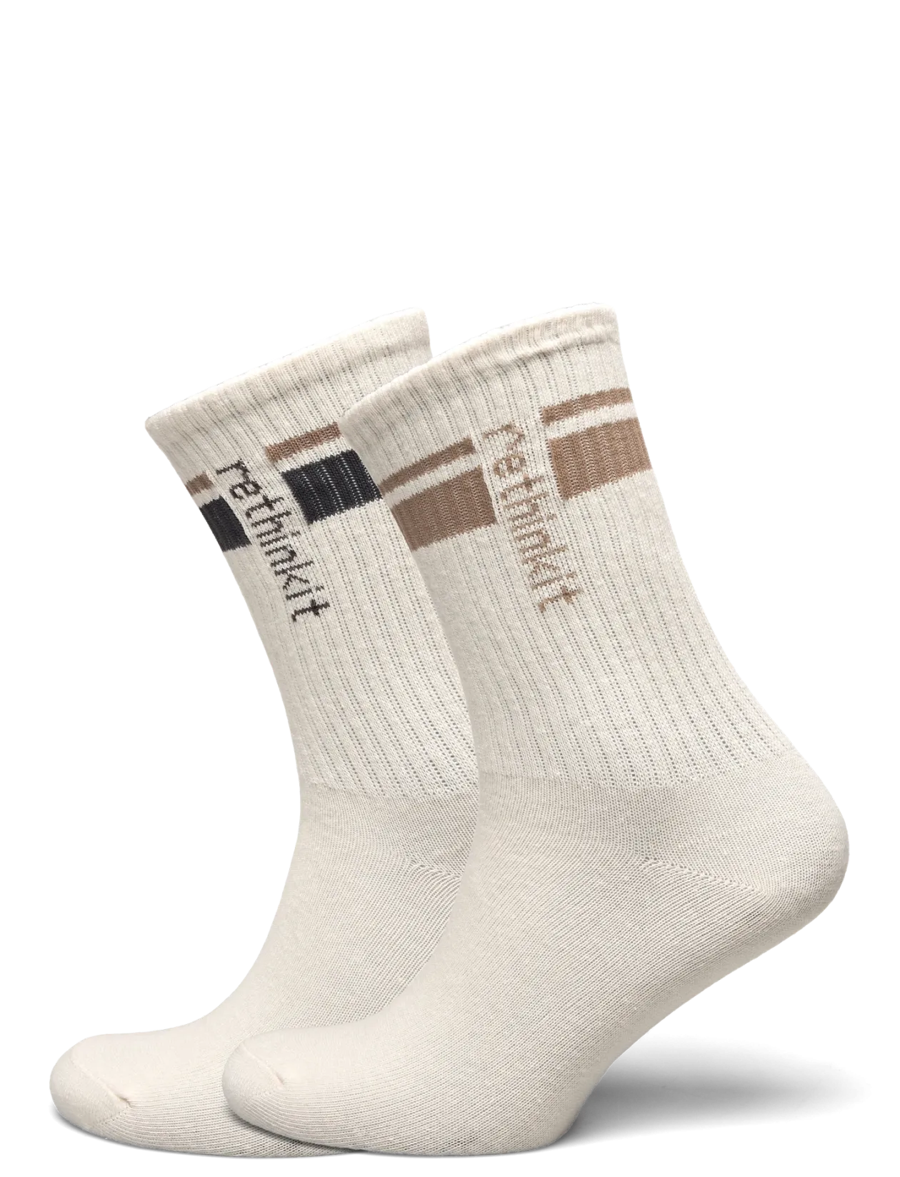 Rethinkit Striped Crew Sock 2pack - Strømper