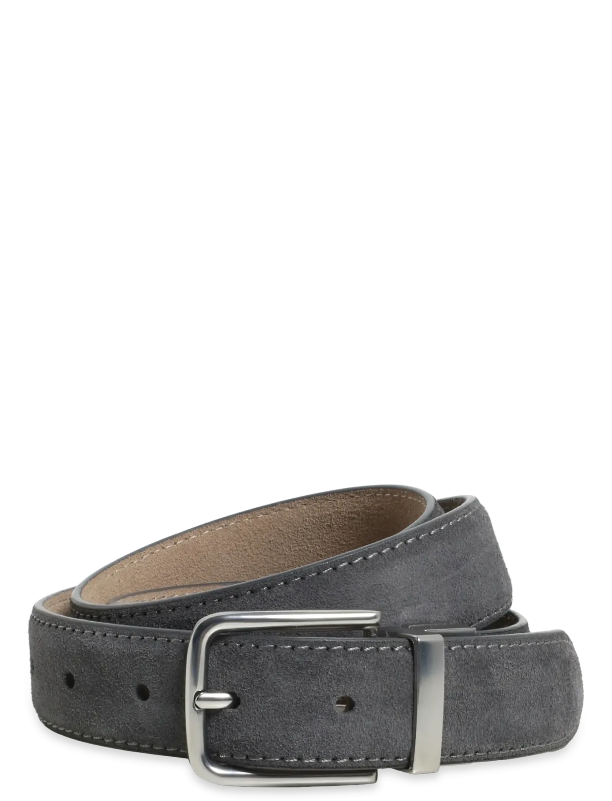 Reversible suede leather belt - Bælter