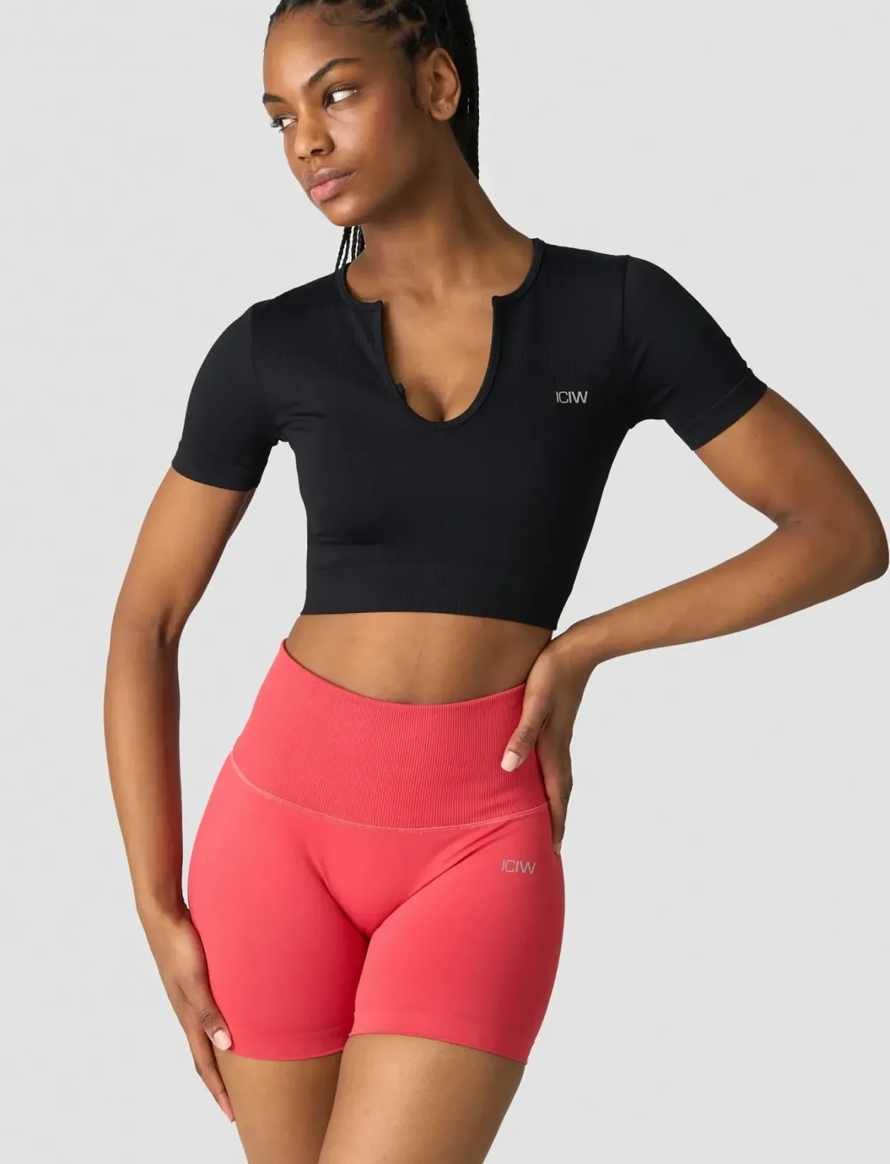 Ribbed Define Seamless Cropped T-shirt - Crop tops