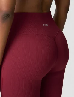 Ribbed Define Seamless Flared Tights - Træningstights