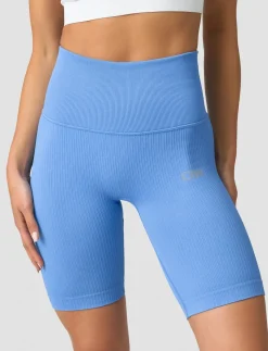 Ribbed Define Seamless Pocket Biker Shorts - Træningstights