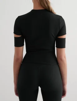 Ribbed Performance Cut-Out Top - T-Shirts