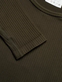 Ribbed Seamless Crop Long Sleeve - T-shirts & Toppe