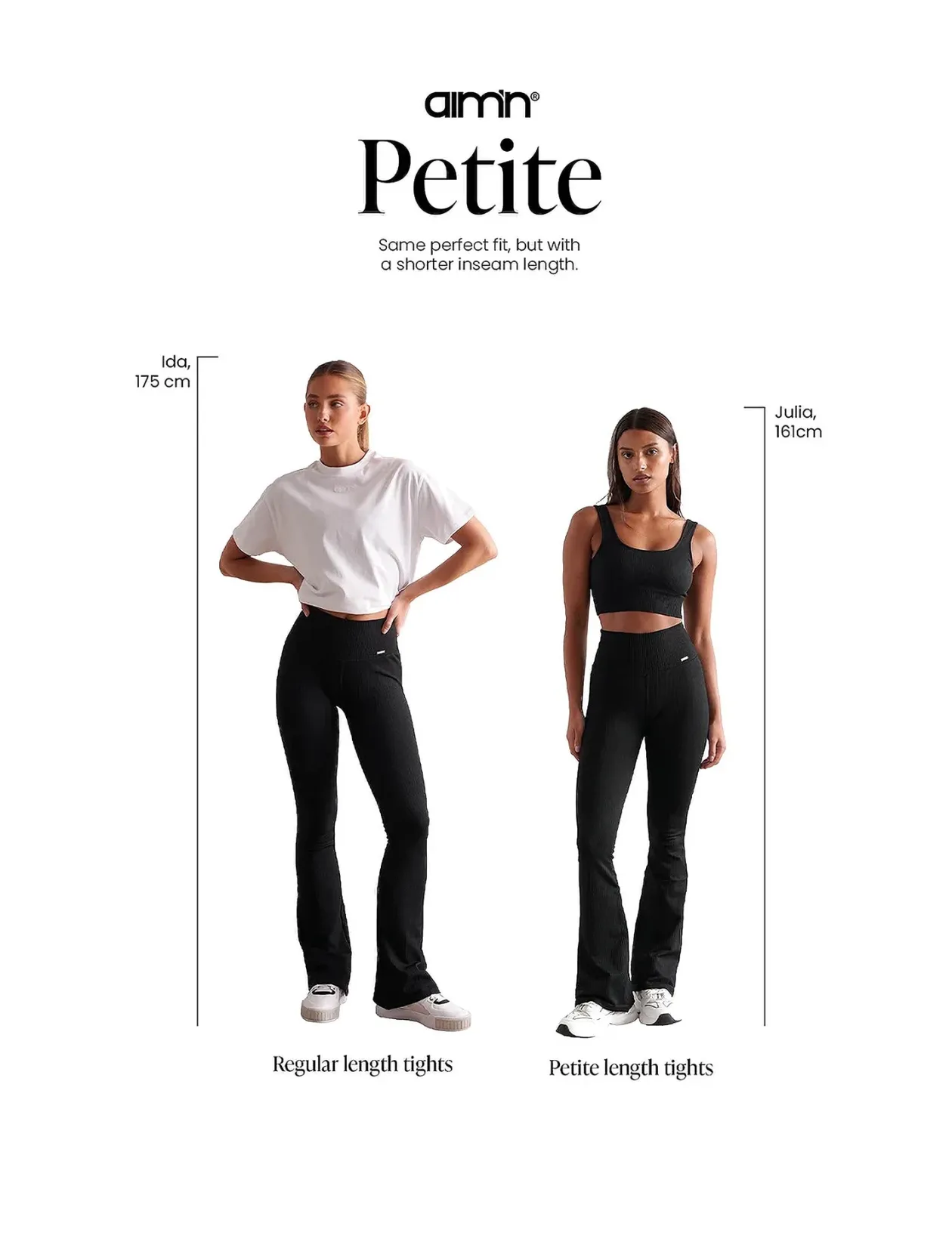 Ribbed Seamless Flare Tights - Træningstights