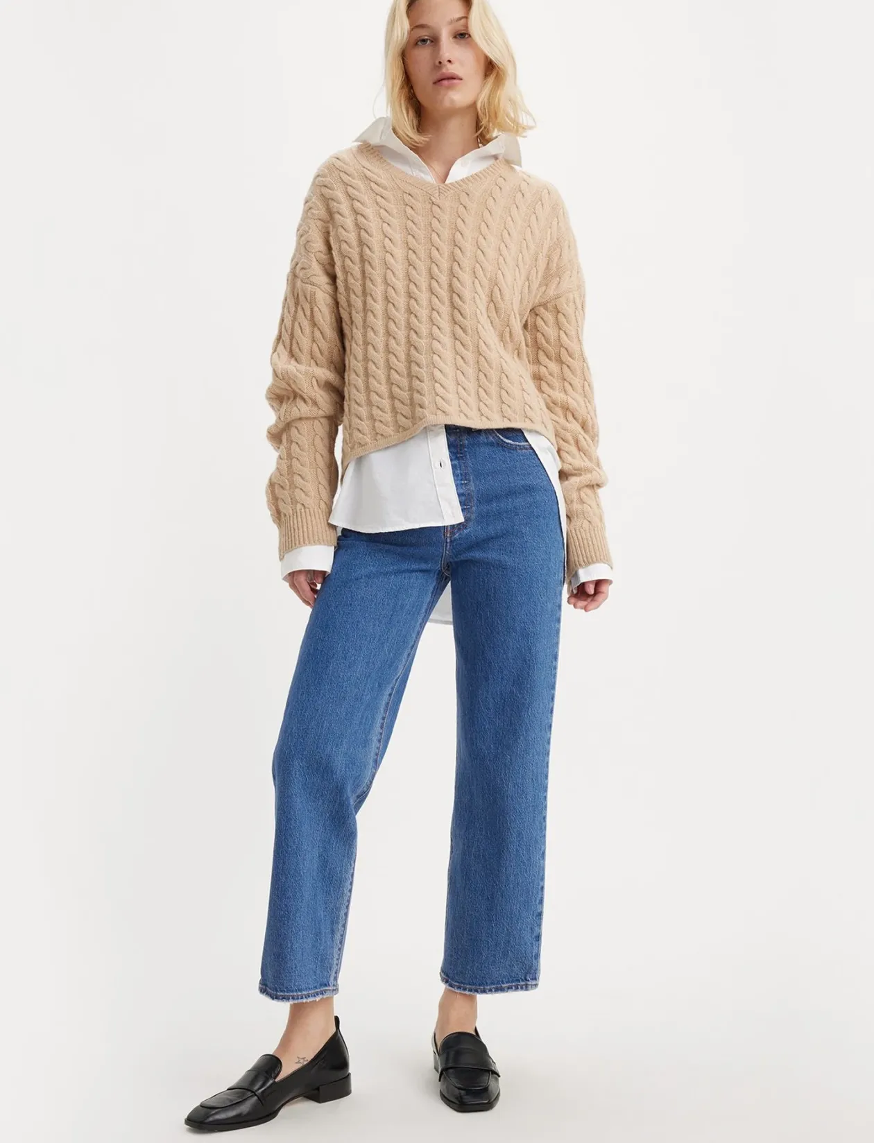 RIBCAGE STRAIGHT ANKLE JAZZ PO - Straight jeans