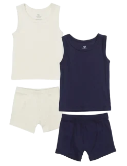 RIB JERSEY 2PACK TANK-TOP & BOXERSHORTS - Undertøjssæt