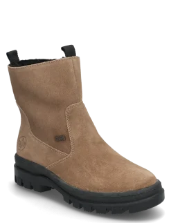 Rieker Ladies mid height boots X8250-00 Black - Flade ankelstøvler