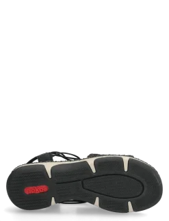 Rieker Ladies' sandals 66241-00 Black - Sandaler
