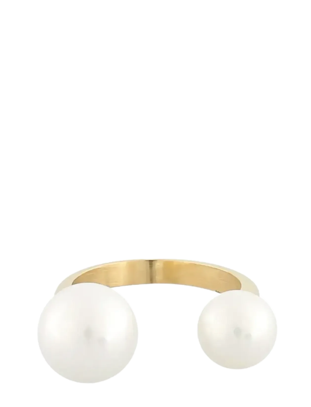 Rio double pearl ring g/white - M - Ringe