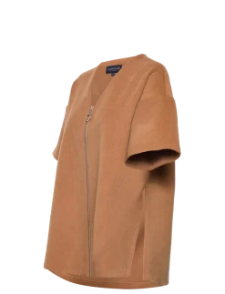 River Wool Blend Zip Cape - Ponchoer og kapper