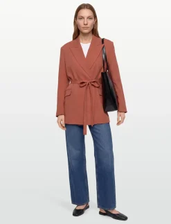 RODEBJER STAND TENCEL - Blazere med bælte