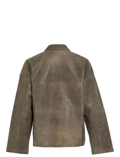 ROUNILA LS LEATHER OVERSHIRT/1 - Overshirts