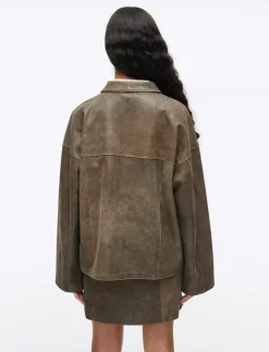 ROUNILA LS LEATHER OVERSHIRT/1 - Overshirts