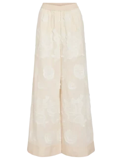 ROUZOELLA HW WF F/L TROUSER - Bukser med brede ben