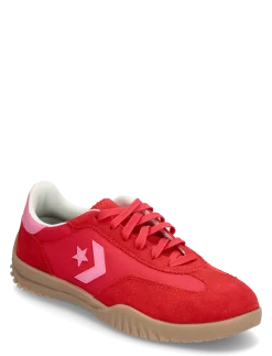 RUN STAR TRAINER OX RED/PINK/EGRET - Lave sneakers