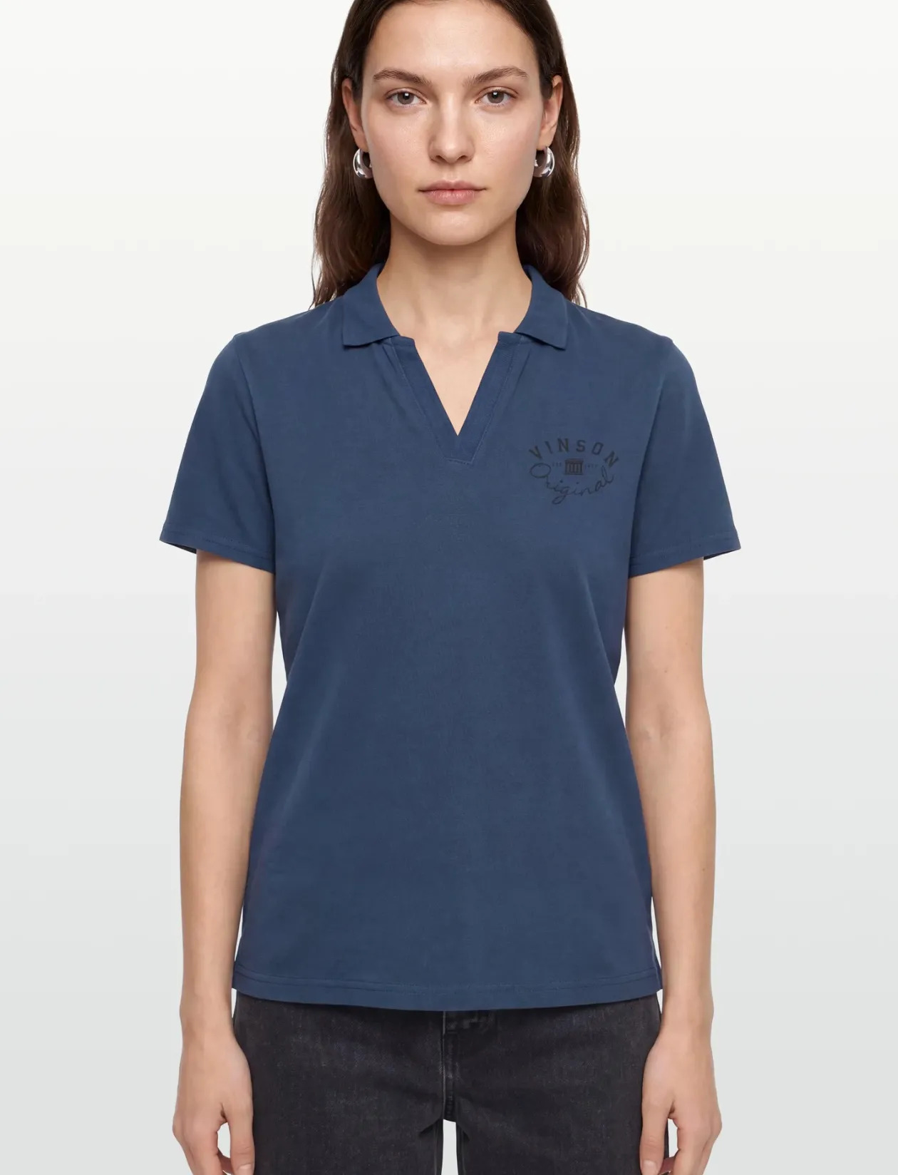 SALLY REG COT VIN W POLO - Poloskjorter
